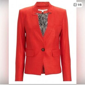 Veronica Beard Vibrant Red Blazer